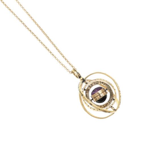 Armillary sphere necklace