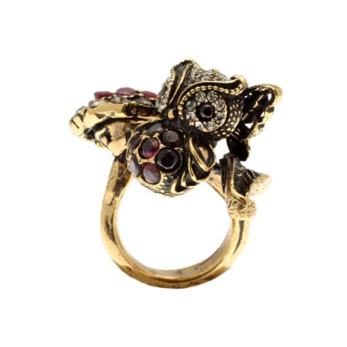 Owl, Flower and Butterfly Ring - Image 2