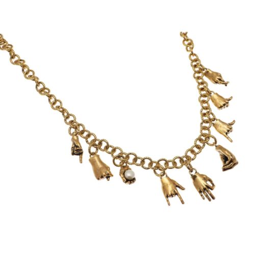 Emoticons hand necklace - Image 1