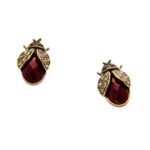 Orecchini artigianali a forma di moscon d'oro