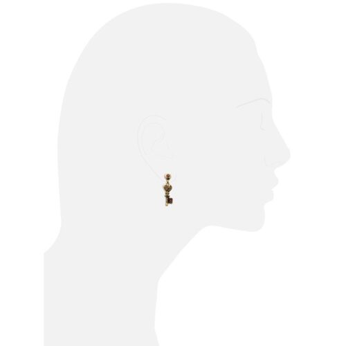 Small Key with Heart Earrings - Image 2