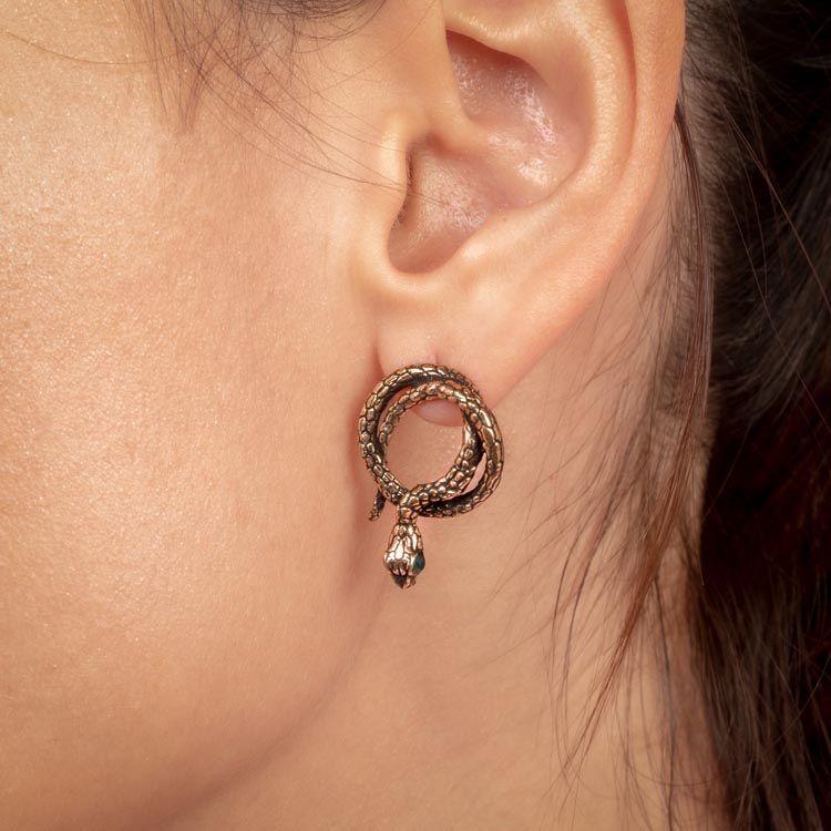 Eden Serpent Earrings – Madyha Farooqui Jewelry