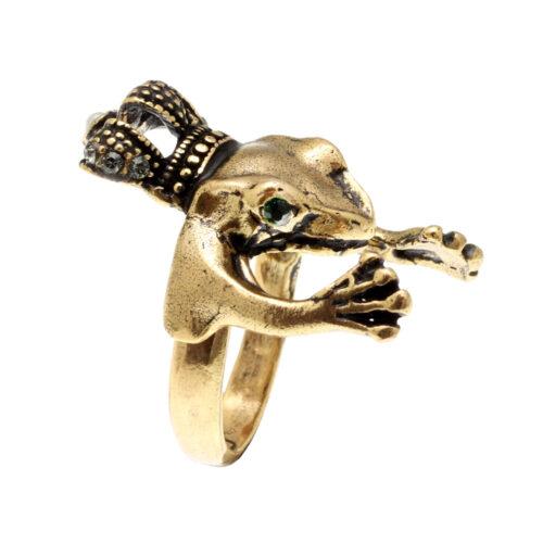 Crowned Frog Ring - Image 2