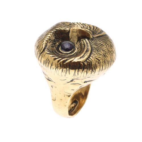 Eyes Sapphire Owl Ring - Image 3