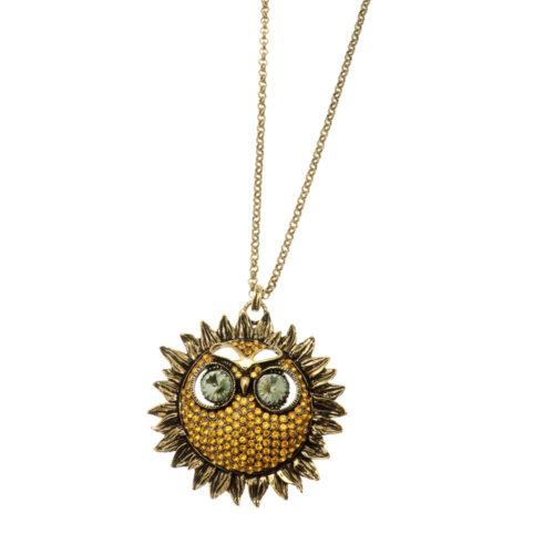 Sunflower Owl Necklace - Image 2