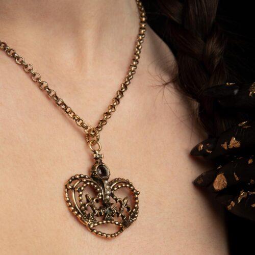 Necklace with Perforated Heart - Image 4