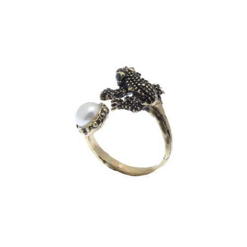 Pearl Frog Ring - Image 4