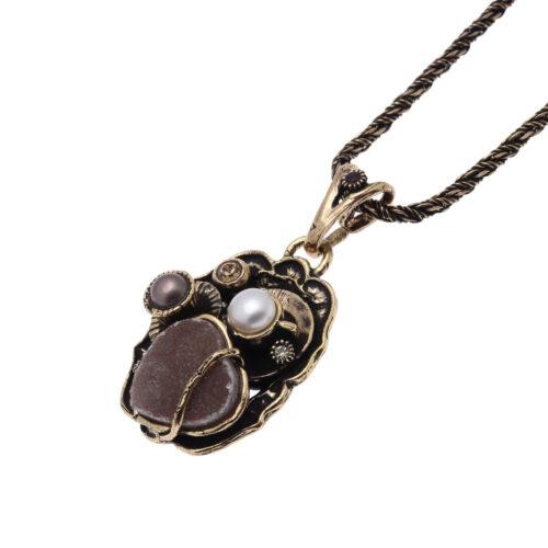 Heart and Two Cups Necklace - Image 2
