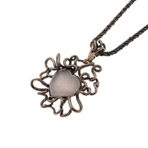 Heart Necklace with Snakes - Image 2
