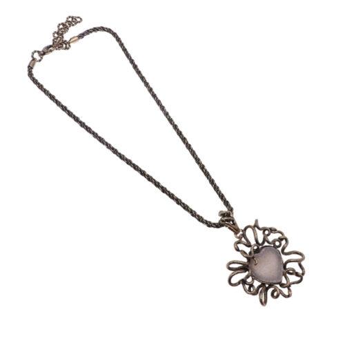 Heart Necklace with Snakes - Image 4