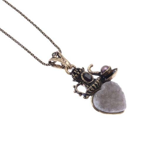 Heart and Teapot Necklace - Image 1