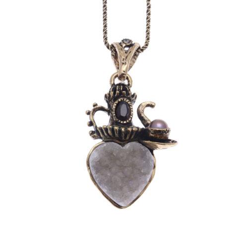 Heart and Teapot Necklace - Image 2