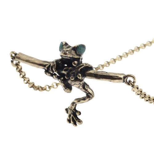 Frog on Branch Necklace - Image 2