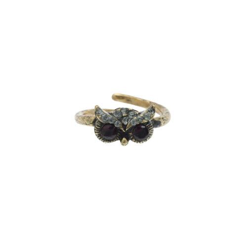 Owl Garnet Ring - Image 4