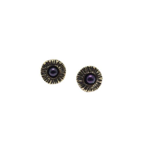 Elegant Black Pearl Earrings - Image 1