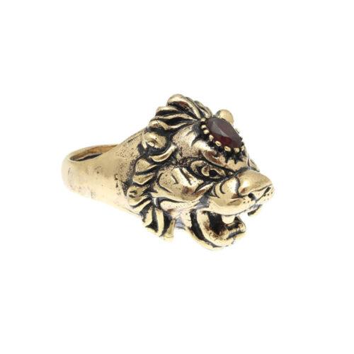 Tiger Ring with Garnet - Image 1