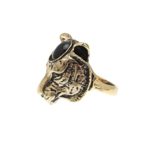 Lion Ring with Onyx - Image 4
