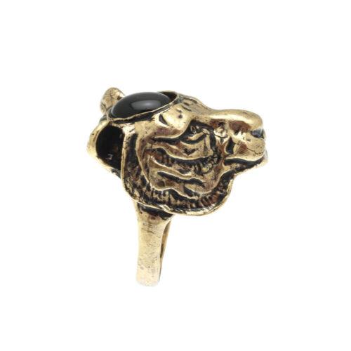 Lion Ring with Onyx - Image 2