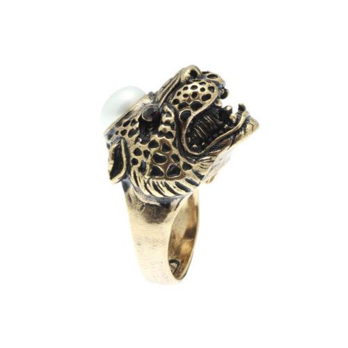 Jaguar Ring with Pearl - Image 3