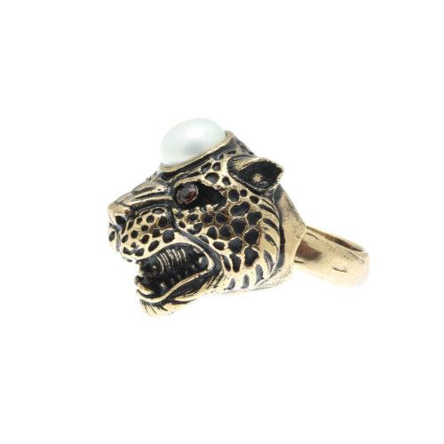 Jaguar Ring with Pearl - Image 2