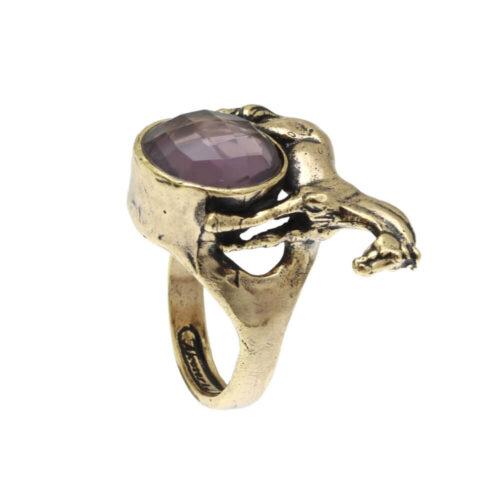 Amethyst Ring with Horse - Image 4