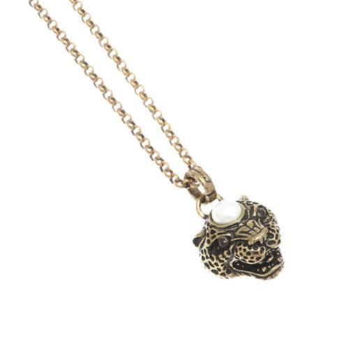 Jaguar Necklace with Pearl - Image 1