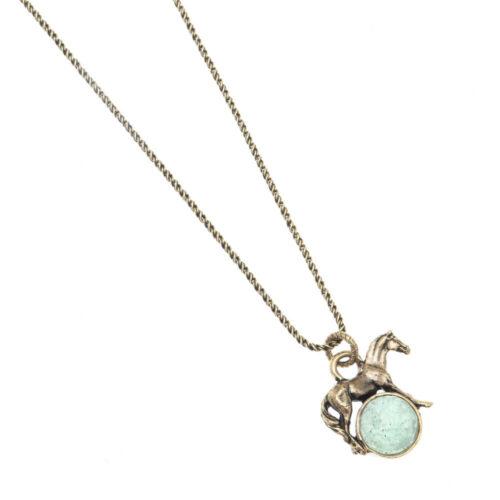 Emerald Necklace with Horse - Image 1