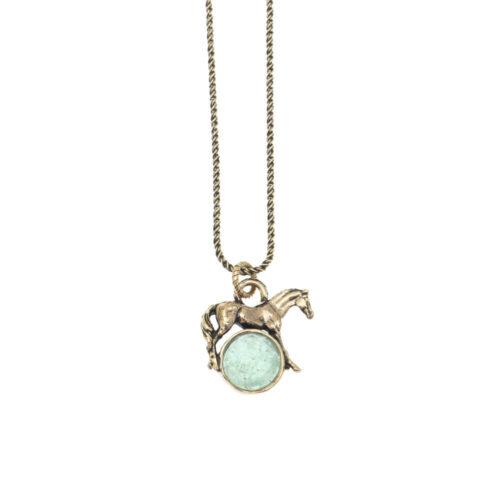 Emerald Necklace with Horse - Image 2
