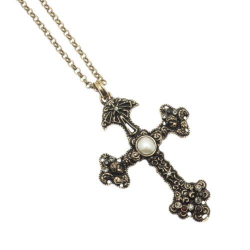 Pearl Cross Necklace