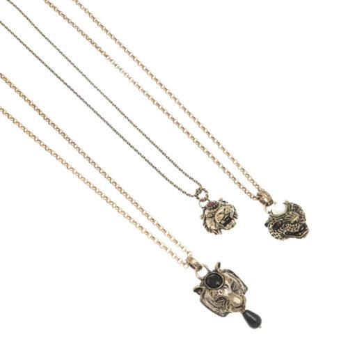 Lion Necklace with Onyx - Image 4