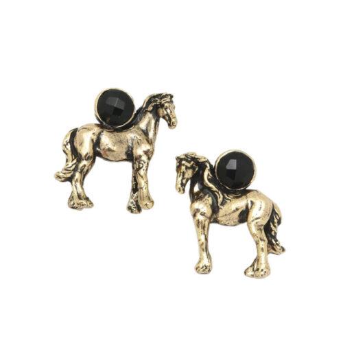 Spinello Earrings with Horse - Image 1