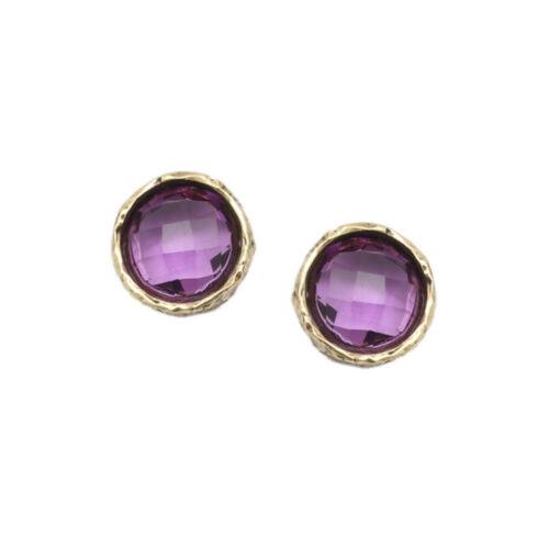 Simple Amethyst Earrings - Image 1