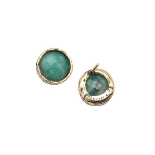 Simple Emerald Earrings - Image 2