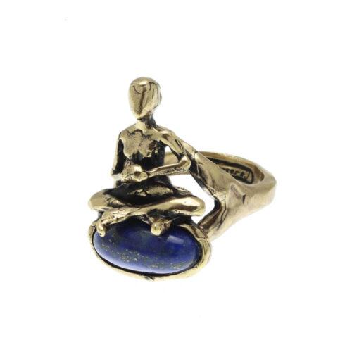 Yoga Ring with Lapis - Image 2
