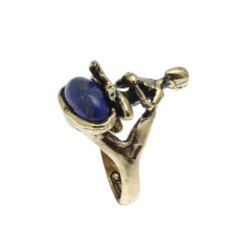 Yoga Ring with Lapis - Image 3