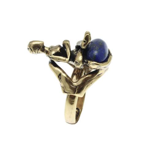 Yoga Ring with Lapis - Image 4