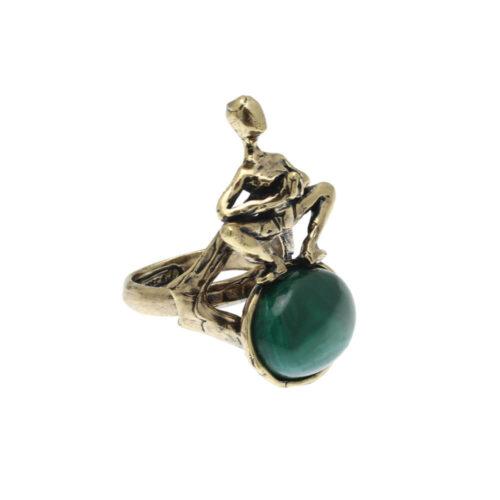 Yoga Ring with Malachite - Image 3