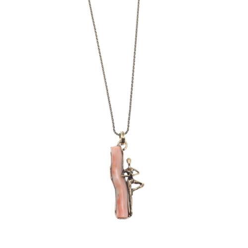 Yoga Necklace with Coral - Image 2