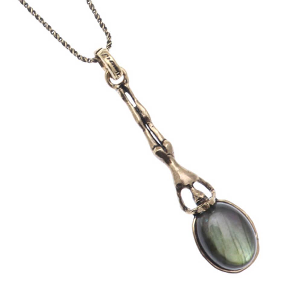 Yoga Necklace with Labradorite