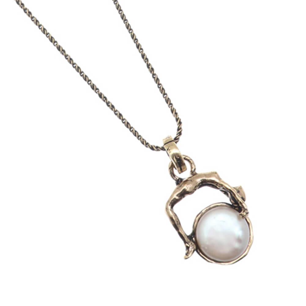 Yoga Necklace with Pearl