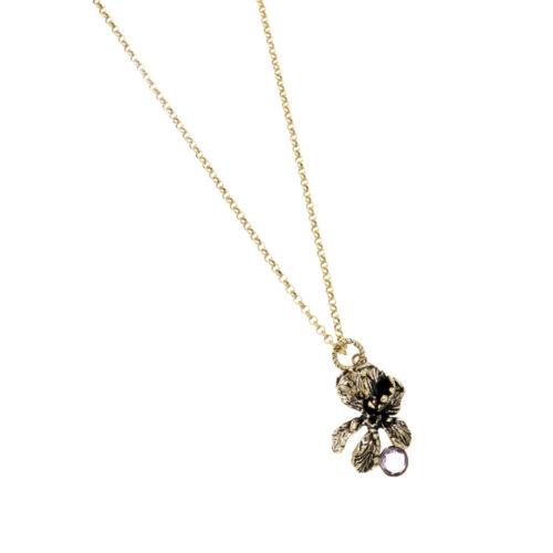 Purple Iris Necklace - Image 4