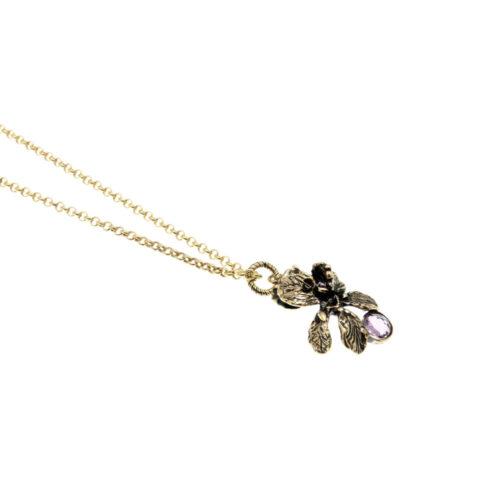 Purple Iris Necklace - Image 2