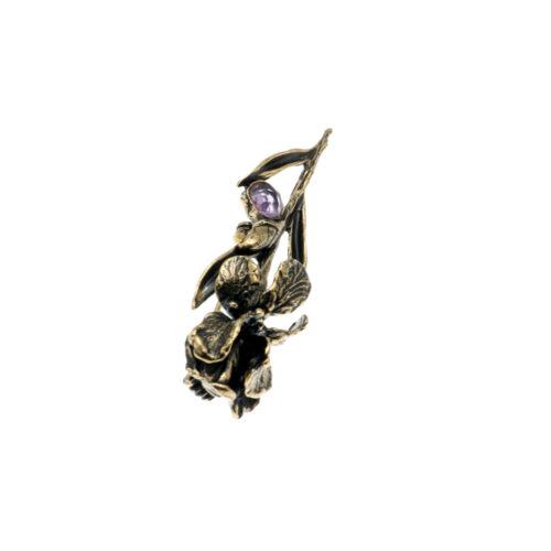 Purple Iris Brooch - Image 5