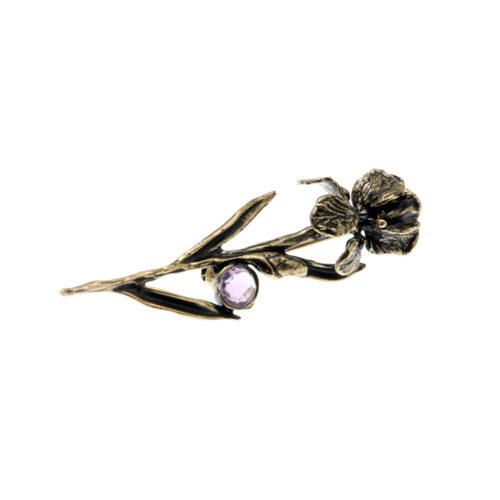 Purple Iris Brooch - Image 4