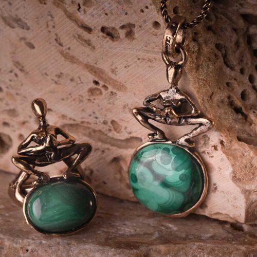 Yoga Ring with Malachite - Image 7