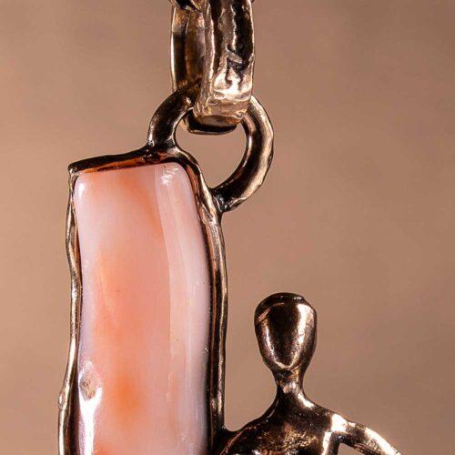 Yoga Necklace with Coral - Image 5