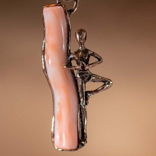 Yoga Necklace with Coral - Image 4