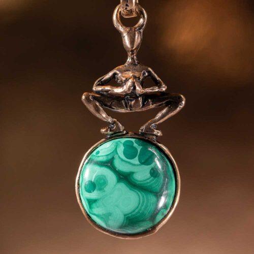 Yoga Necklace with Malachite - Image 5