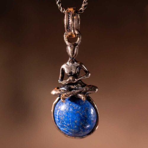 Yoga Necklace with Lapis - Image 6