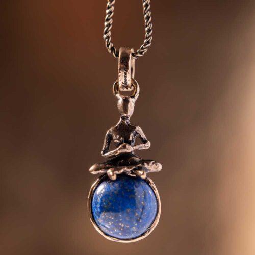 Yoga Necklace with Lapis - Image 7